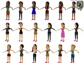 Avatar girls small 320x240 Facebook Game Development