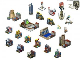 isometric models 320x240 Facebook Game Development